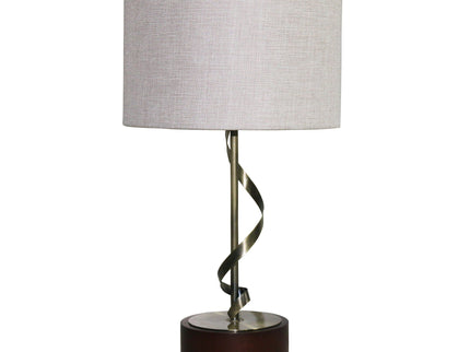Nightstand Desk Lamp With Twisted Base - White