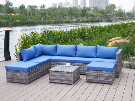 Patio Sofa With Cushions
