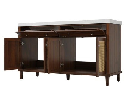 Bathroom Vanity With Double Sink, Large Storage Space