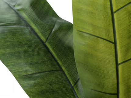 55" Tall, Artificial Plant, Banana Tree, Indoor, Faux, Fake, Floor, Greenery, Potted, Real Touch, Decorative - Green / Black