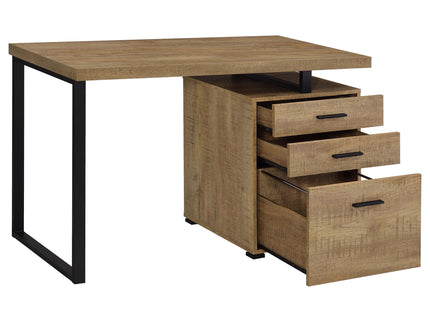 Trowbridge - 3 Drawer Office Desk - Mango Color