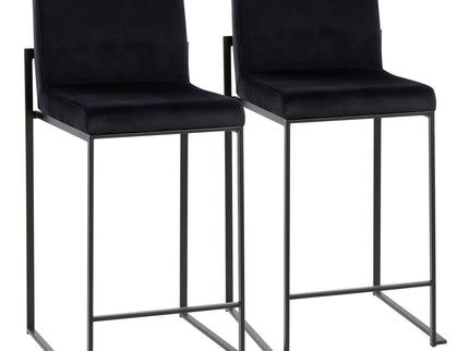 Fuji - Contemporary Modern Elegance, High Back Counter Stool
