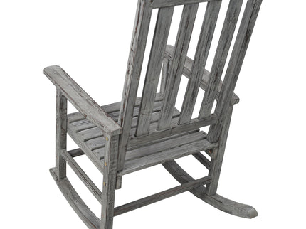 Oversized Porch Rocker Chair With Wide Seat And Tall Backrest