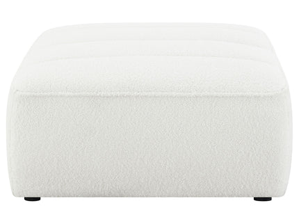 Sunny - Square Upholstered Ottoman - Ivory