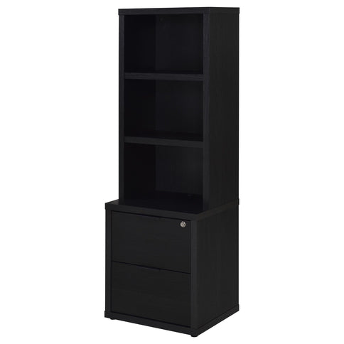 Geary - 3 Shelf Bookcase With USB Charging And Lockable Top Drawer