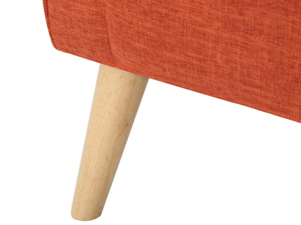 Classic Loveseat With Rolled Armrests And Button Tufting