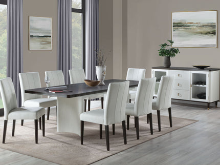 Carene - Dining Table (With Leaf) - Brown / White
