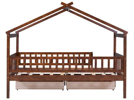 House Bed With 2 Drawers