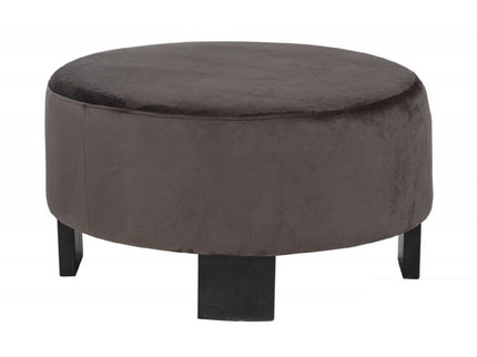 Nesting Round Coffee Table With Ottoman (Set of 2) - Gold / Brown