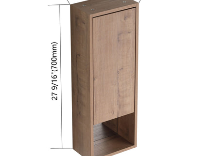 10" Wall Mounted Storage Cabinet, Bathroom Cabinet With Soft Close Door - Imitative Oak