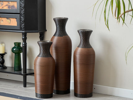 Classic And Neat Floor Vase, High Independent Flower Stand (Set of 3)