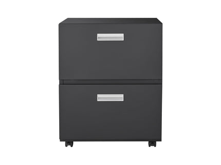 Office Furniture Copier Cabinet 2 Door Steel Copier Stand Mobile Pedestal File Printer Stand - Black
