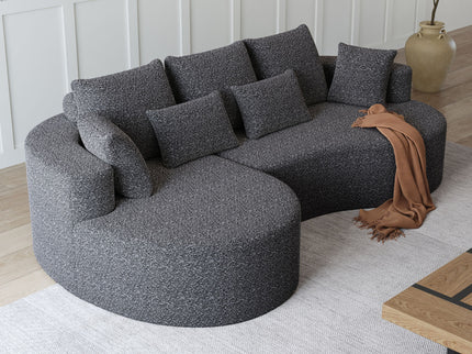Curved Oversized Sectional Sofa With Extra Deep Seat