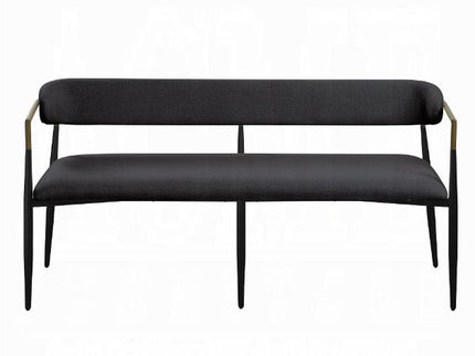 Jaramillo - Chenille Bench - Black