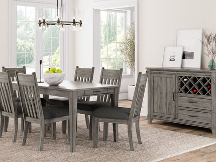 Rustic Dining Table 2 Storage Drawers And Leaf - Gray