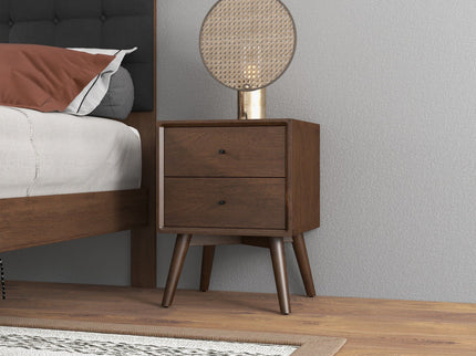Caroline - Mid-Century Modern Style Night Stand 2 Drawer