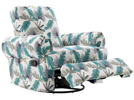 Manual Swivel Recliner Rocker Chair With Adjustable Backrest