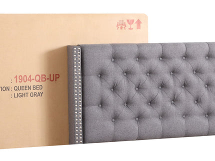 Nailhead Bed Transitional Vibrant