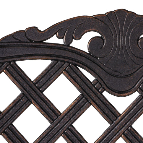 Cast Aluminum Bar Stool - Copper