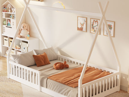 House Shaped Design Bed With Fence