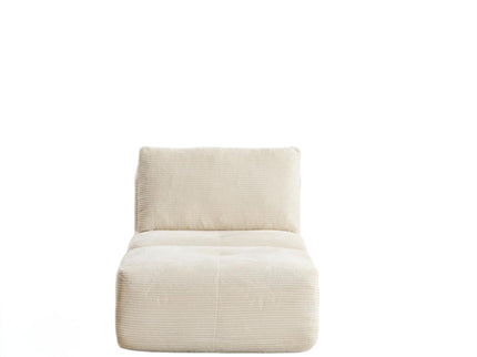 Single Chaise Longue With Movable Ottoman For Living Room