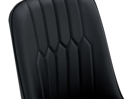 Modern Dining Chairs With Metal Legs And Simple Line Design On Backrest