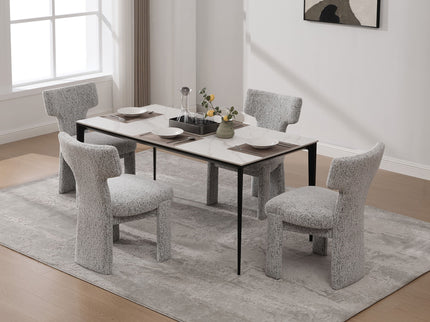 Armless Curved Back Accent Chairs