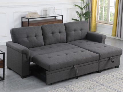 Lucca - Reversible Sleeper Sectional Sofa With Storage Chaise