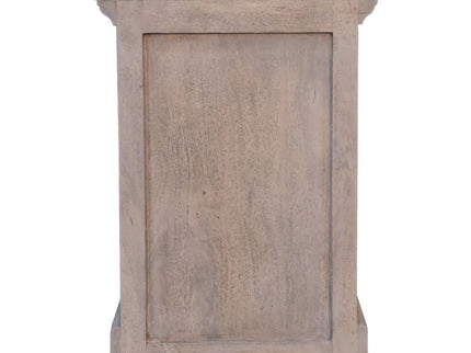 Glazed Bedside Table - Stone White