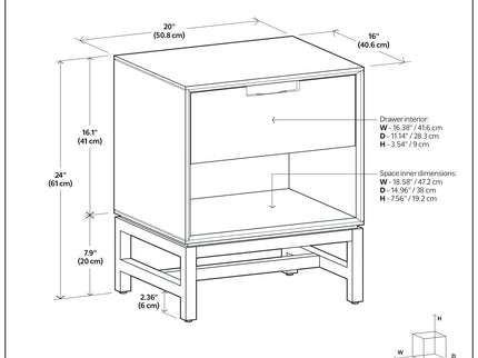 Banting - Nightstand - Walnut Brown