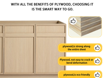 Modern Freestanding Bathroom Vanity & Soft Close Cabinet Doors