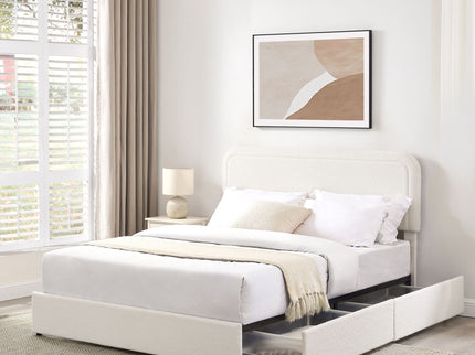 Liv - Patented With Drawers Upholstered Storage Platform Bed