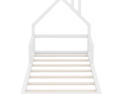 Floor Bed With House Shaped Headboard