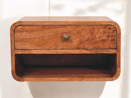 Curve Upper Slot Floating Nightstand