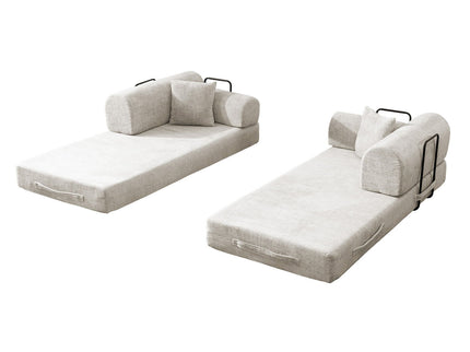 Convertible Sleeper Sofa Bed, Folding Mattress Couch - Light Camel