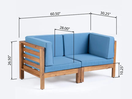 Oana - 2 Piece Loveseat Set With Water Resistant Cushions
