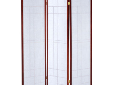 Colby - 3-Panel Folding Floor Screen - Brown / White