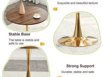 Round Dining Table With Thickened Top For Kitchen