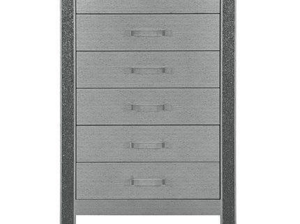 Lorenzo - Chest With Hidden Jewelry Compartment And Bar Handle - Silver