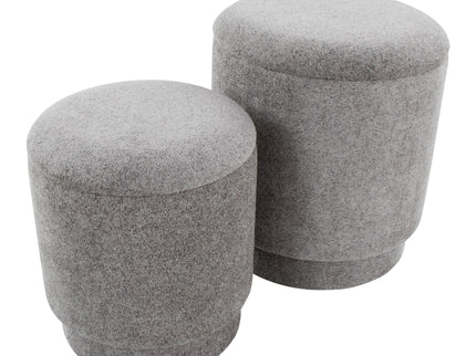 Marla - Upholste Contemporary Ottoman Set