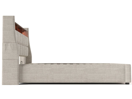 Upholstered Platform Bed With A Hydraulic Storage System, LED And USB Charging (Without Mattress)