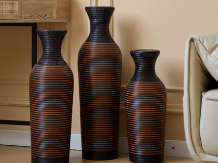 Classic And Neat Floor Vase, High Independent Flower Stand (Set of 3)