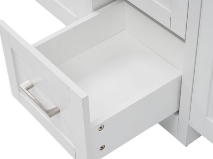 Double Sink Bathroom Vanity With Quartz Countertop