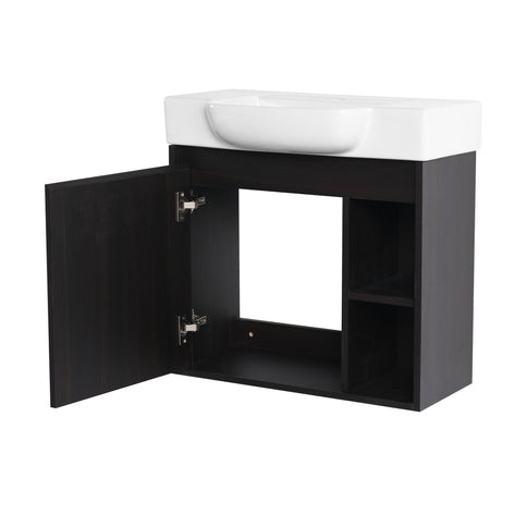 Wall Mounted Bathroom Vanity With Sink, Soft Close Door