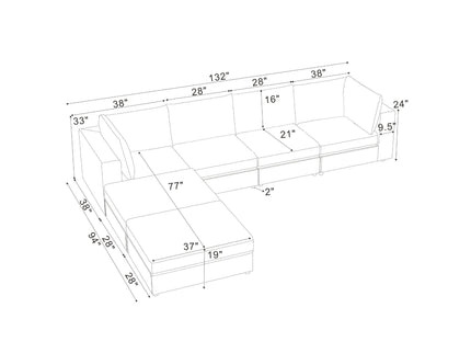 Reversible Modular Sectional