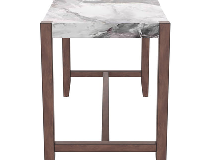 5 Piece Counter Height Dining Set With 4 Upholstered Chairs