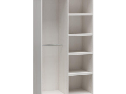 Suite Style Modular Extra Wide Wardrobe With Open Shelves - White