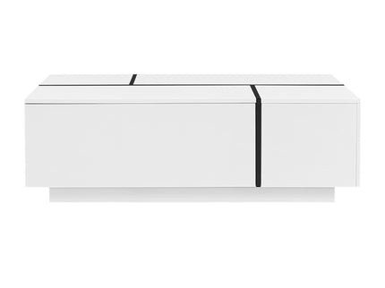 Extendable Coffee Table With 2 Hidden Storage Space And 2 Drawers For Living Room