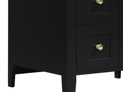 Modern Black Bathroom Vanity With Sink
