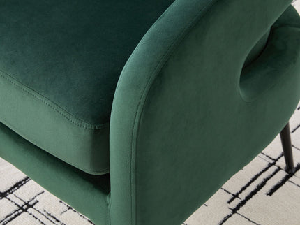 Open Back Accent Chair, Round Sofa Lounge Armchair